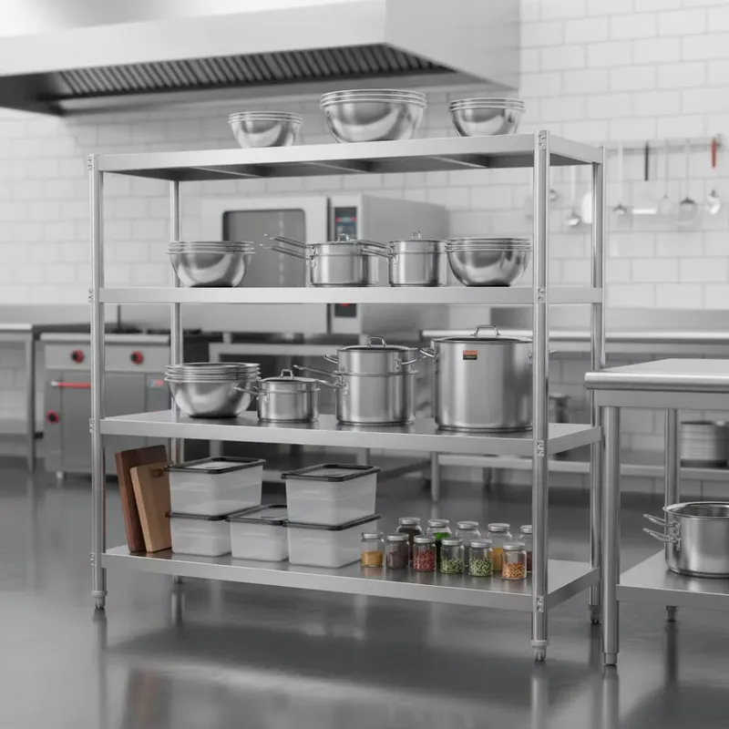 Commercial Kitchen Outlets - Стеллаж из нержавеющей стали для коммерческой