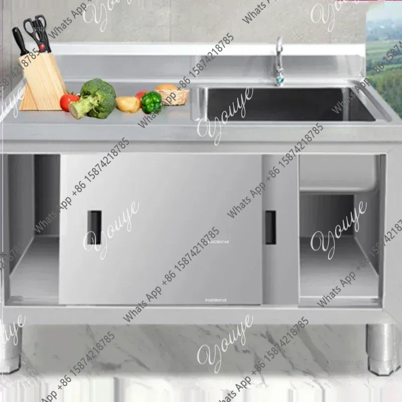 Commercial Kitchen Usa - Многофункциональная передвижная кухонная мойка из нержавеющей