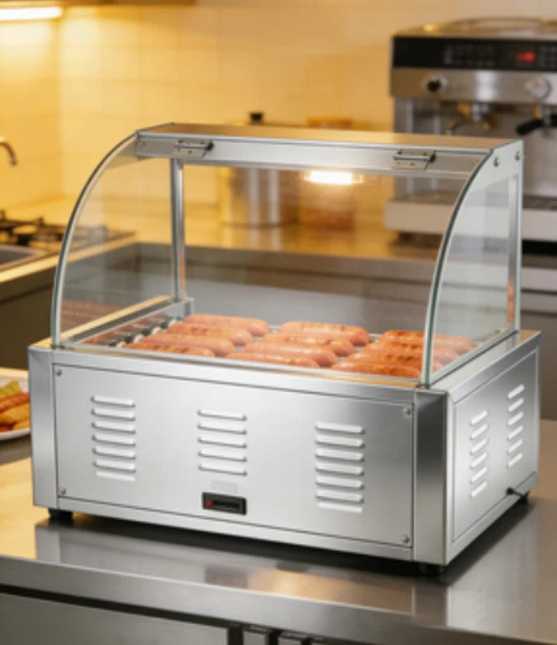 Hot Dog Roller Grill - Сертифицированный коммерческий электрический гриль-роллер для хот-догов,