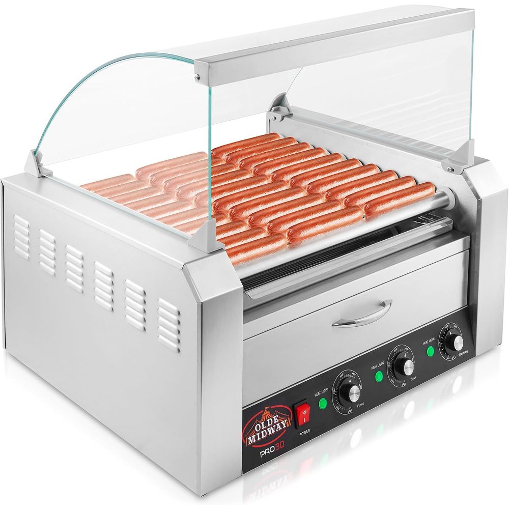Электрический гриль-коптильня  – обзор и цена Hot Dog Roller Grill