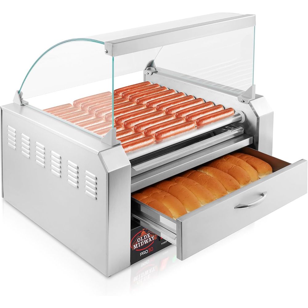 Электрический гриль-коптильня  – обзор и цена Hot Dog Roller Grill